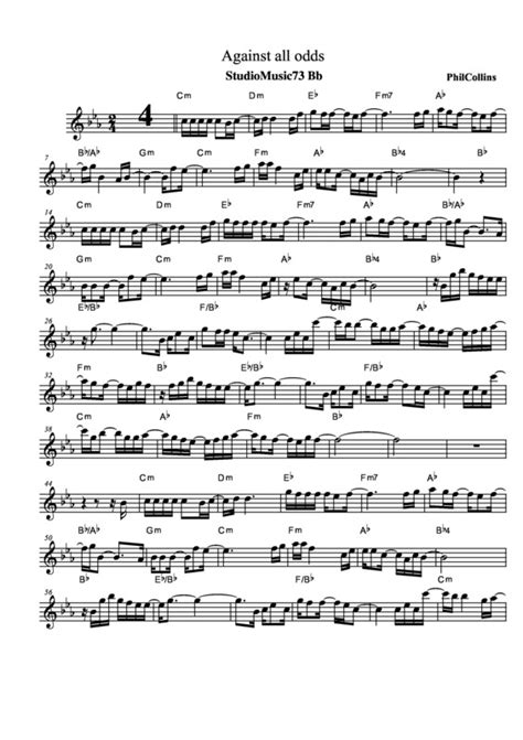 against all odds cifra simplificada|Phil Collins .